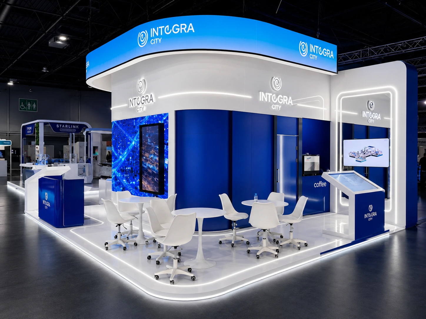 Вид стенда INTEGRA CITY с переговорной зоны