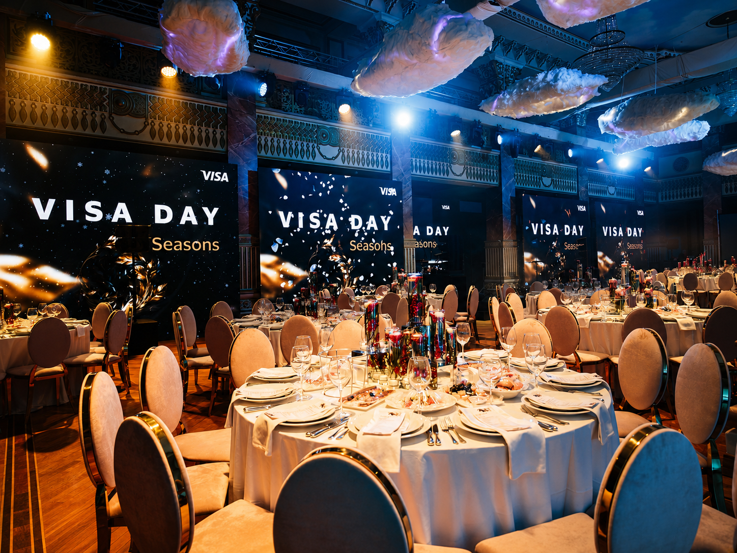 VISA DAY — банкетный зал с брендовыми LED-экранами