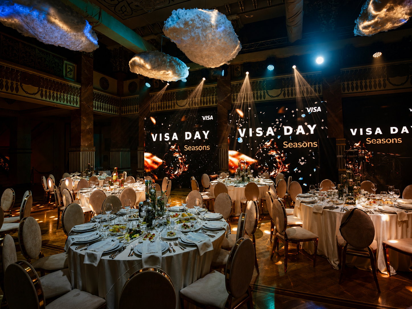 Корпоративное мероприятие VISA DAY в премиальном банкетном зале