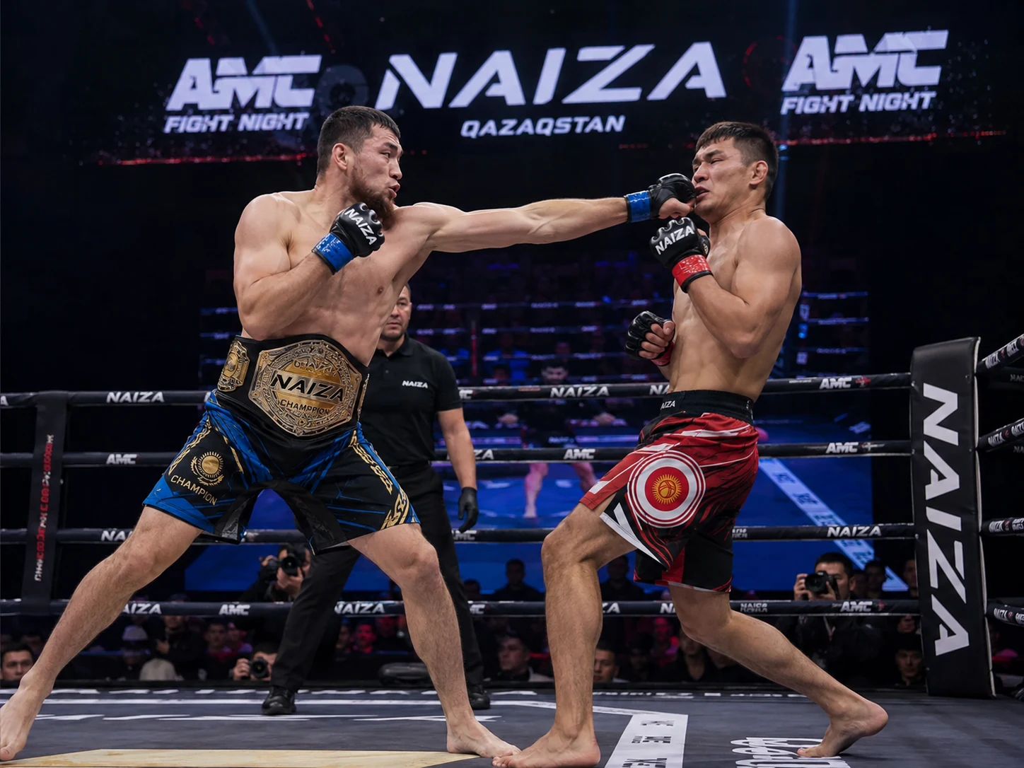 MMA бой на арене